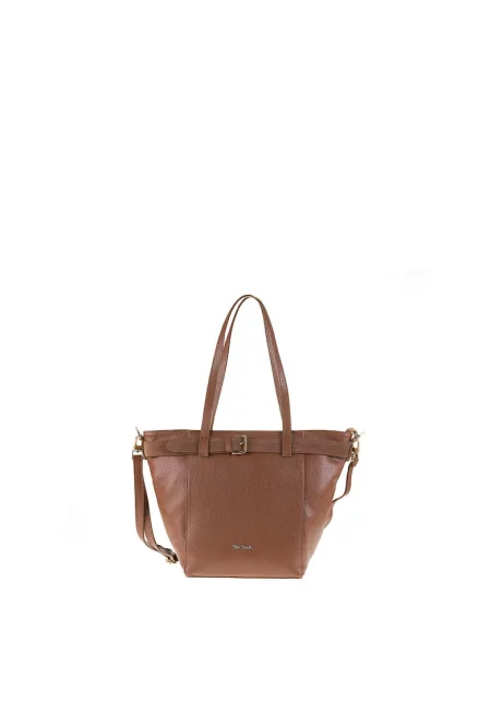 Кожена шопинг чанта за рамо Celeste Elite с регулираща се тока