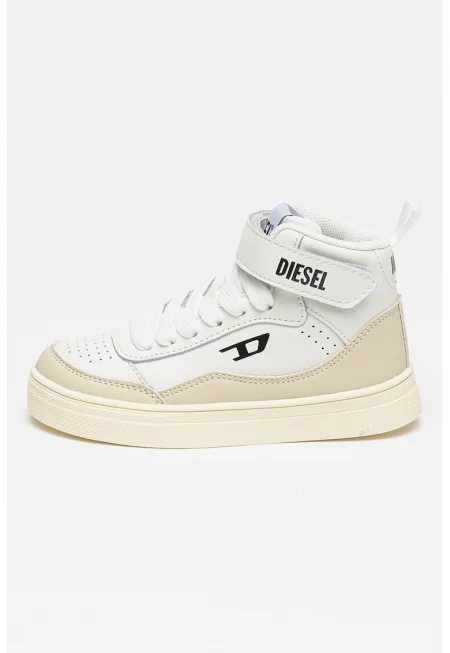 Кожени спортни обувки Tracker-D - Бял/Сиво-бежов