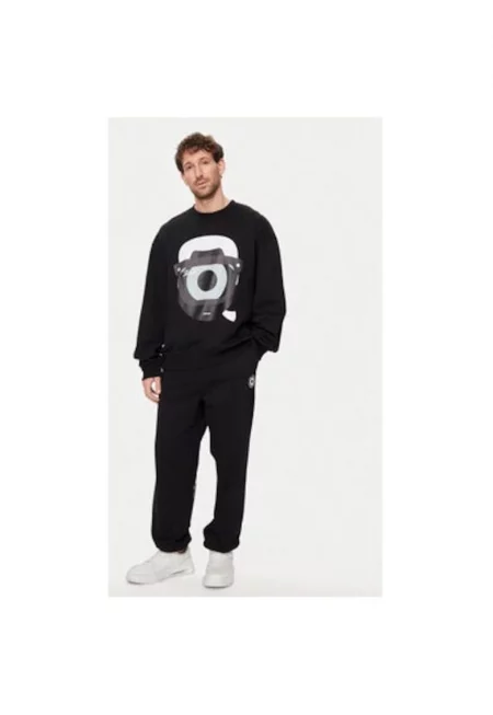 Мъжка блуза -  303610708 - Памук - Черен