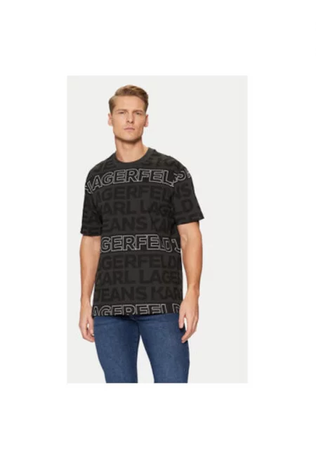 Мъжка тениска -  304613944 - Органичен памук - Черна - Черен