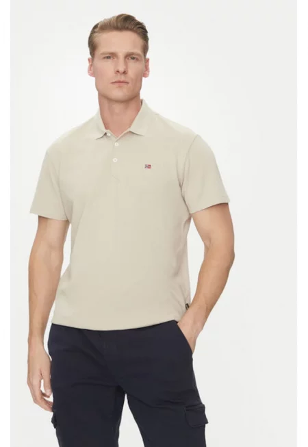 Мъжка тениска -  305102959 - Памук - Бежов - Бежов