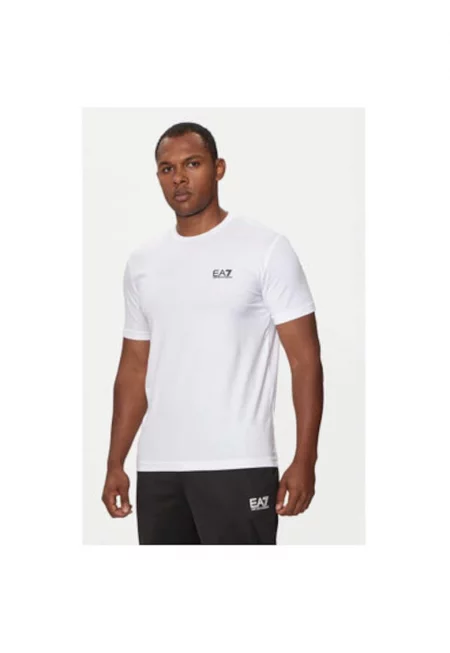 Мъжка тениска - Emporio Armani  304286896 - Памук - Черен - Бял