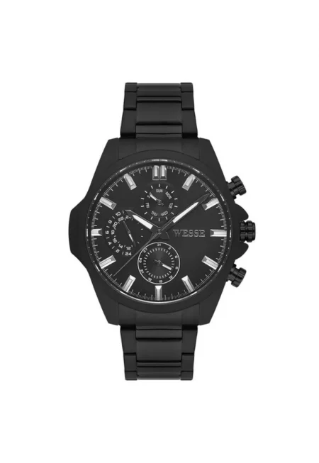 Мъжки часовник  WWG205806 - стоманена каишка - черен - 44мм - 5ATM