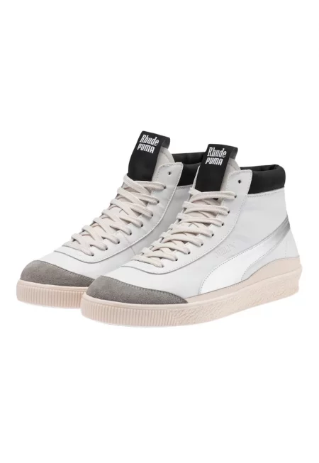 Мъжки маратонки  Basket '68 OG Mid Rhude - естествена кожа - бели - удобни