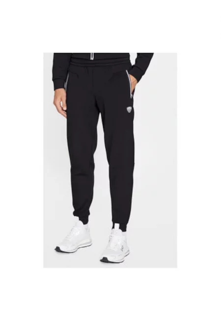 Мъжки панталон - Emporio Armani  303084776 - Полиестер/Вискоза - Черен - Черен
