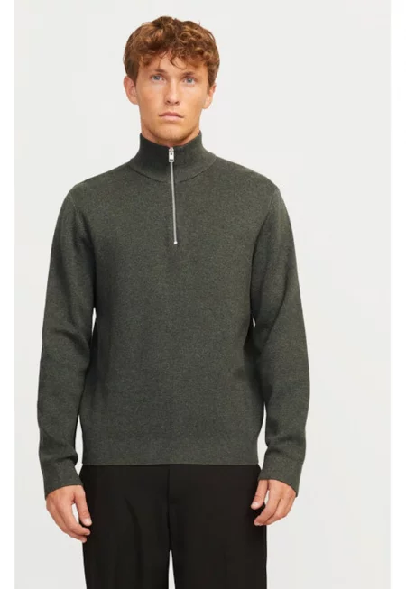 Мъжки пуловер -  304367465 - Органичен памук/Памук - Бежов - Бежов