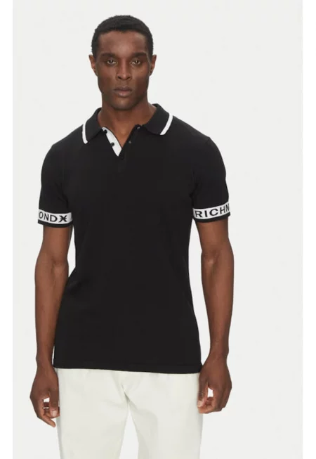 Мъжки пуловер -  305347954 - Памук - Черен - Черен