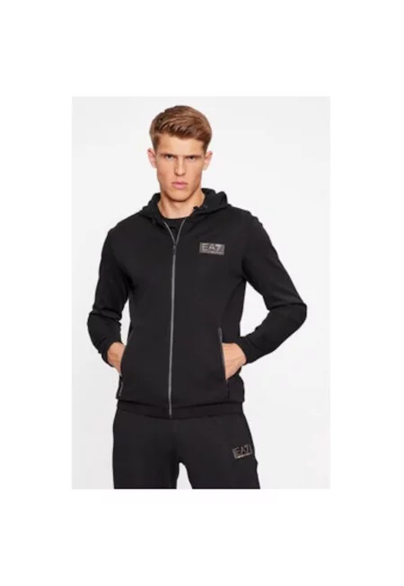 Мъжки суитшърт - Emporio Armani  303084097 - Полиестер/Памук - Черен