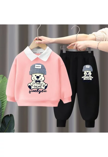 Момичешка рокля Розова Елена 2 части