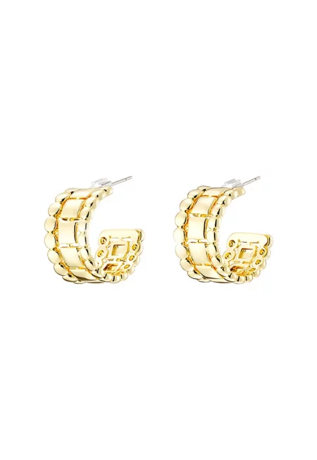 Обеци с 18K злато