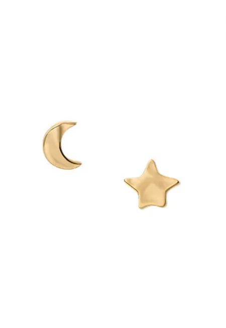 Обеци Star& Half Moon от неръждаема стомана