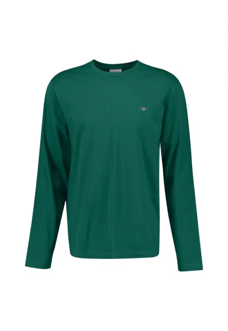 Памучна блуза Shield - Червен/Тъмнозелен