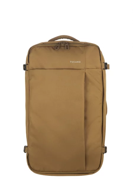 Пътен куфар Tugo с колелца и телескопична дръжка - Кафяв
