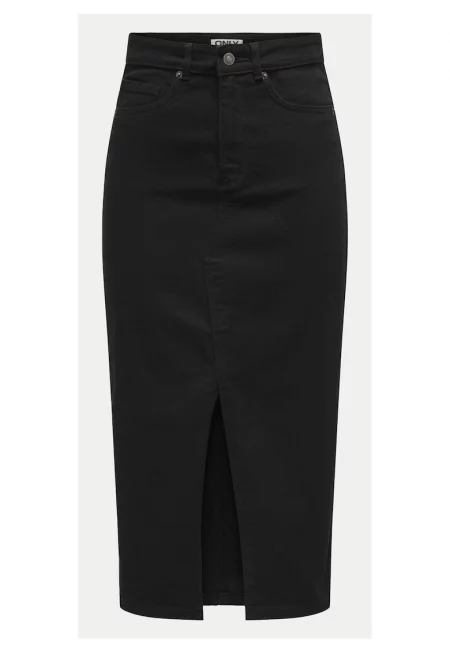 Пола  модел ONLY-15324365 - черна - 74% памук - 25% полиестер - 1% еластан