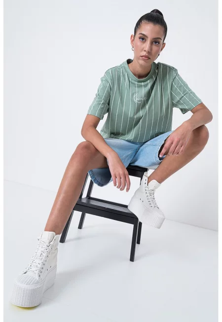 Раирана тениска с принт