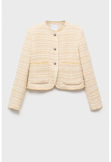 Релефно яке - Бледооранжев