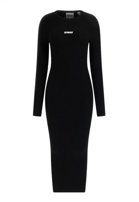 Рипсена рокля - Черен