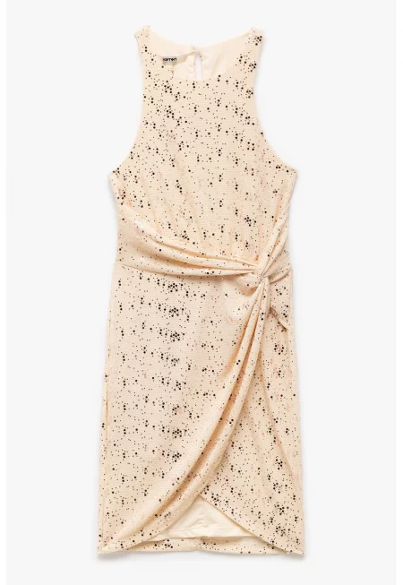 Рокля с десен и възел