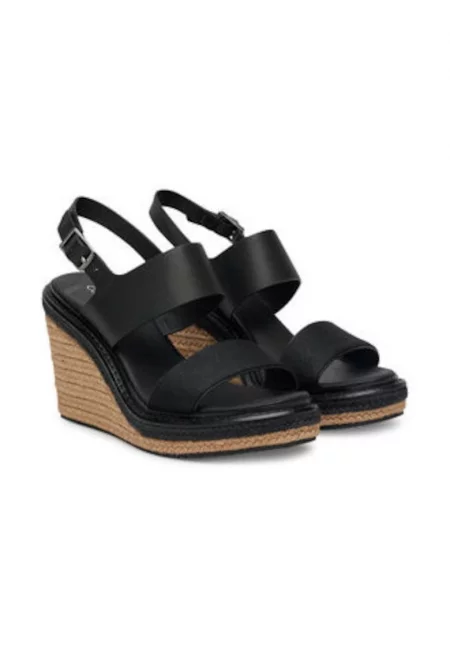 Сандали за жени -  текстил - черен