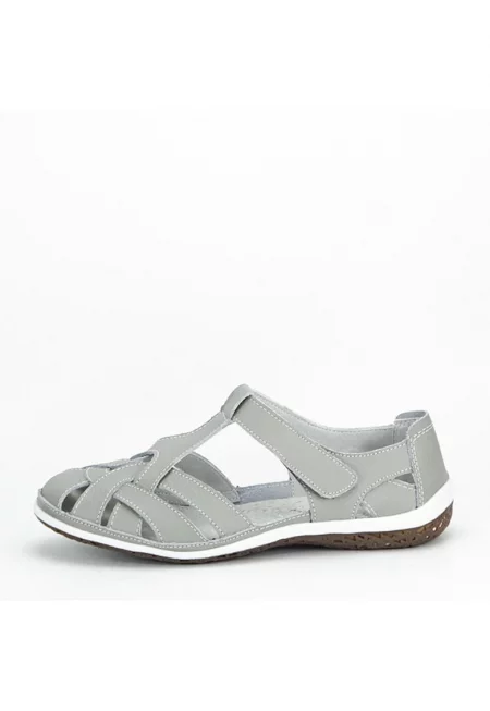 Сиви балерини от естествена кожа 5101 М5 комфорт 15196