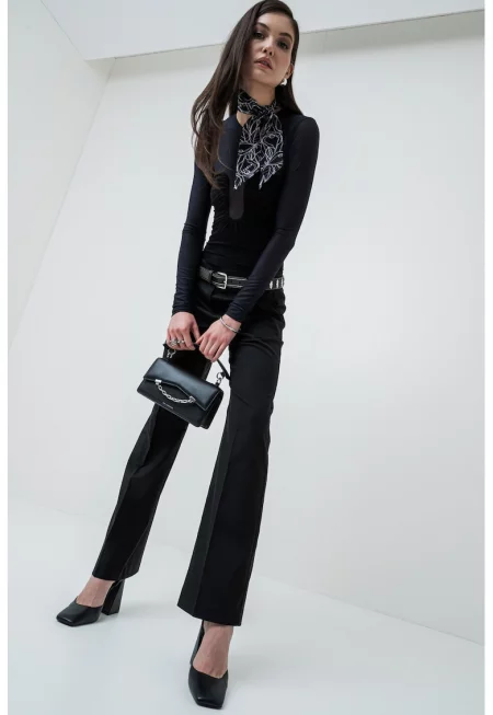 Слим блуза - Черен