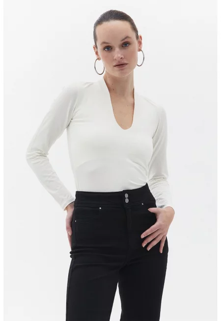 Слим блуза с шпиц