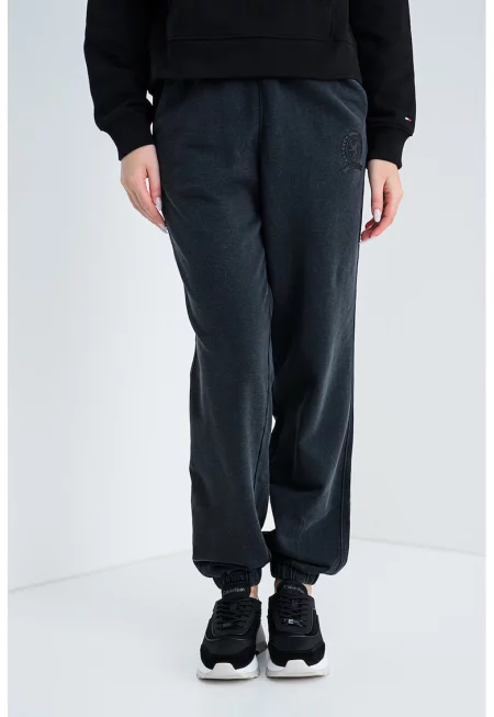 Спортен панталон с еластична талия - Избеляло черно