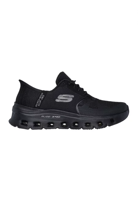 Спортни обувки Glide Step Pro Slip-Ins с лого - Черен
