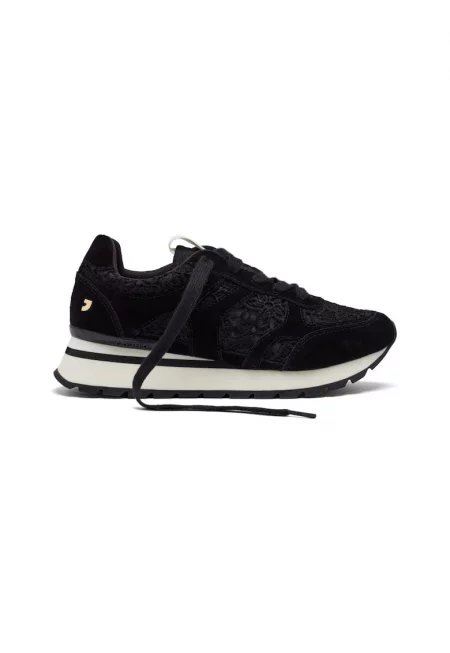 Спортни обувки с велур - Черен
