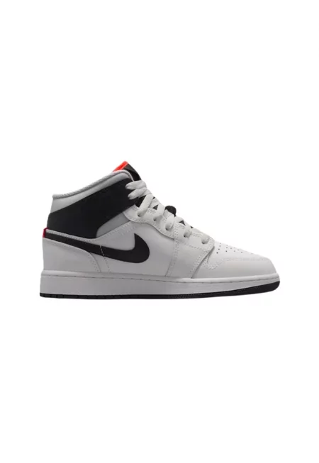 Спортни обувки за деца  AIR JORDAN 1 MID BG - Екологична кожа - Бял - Бял