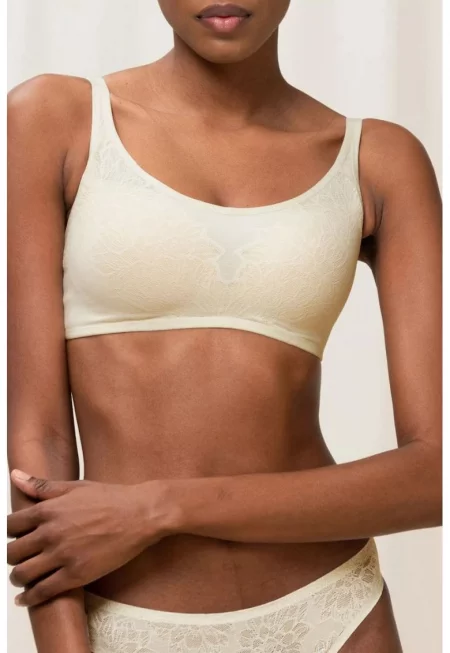 Сутиен  от дантела и трико - Fit Smart - Vanilla