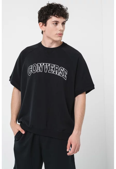 Тениска с лого - Бял/Черен