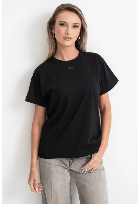 Тениска с лого - Черен