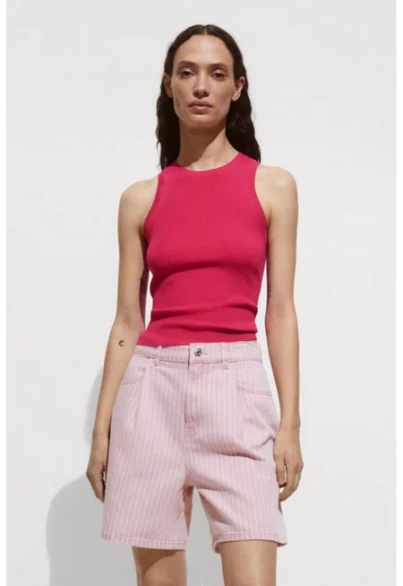 Топ Karl с овално деколте и рипс