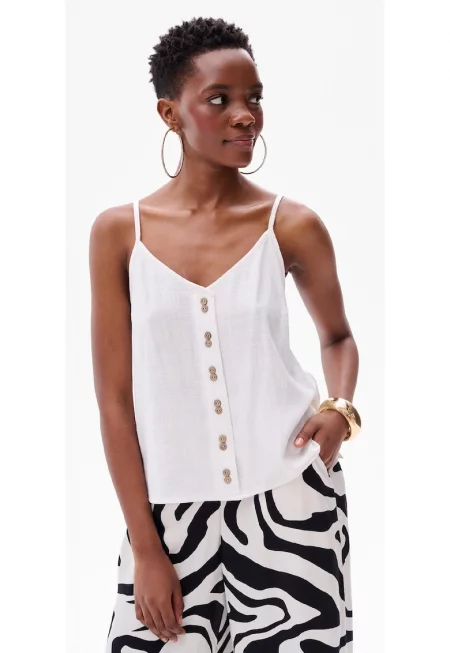 Топ с V-образно деколте и копчета