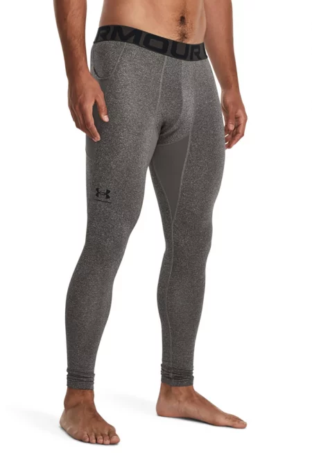 Тренировъчен компресиращ клин ColdGear® с лого - Меланж тъмно сиво