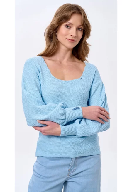 Turan Square Neckline Sweater