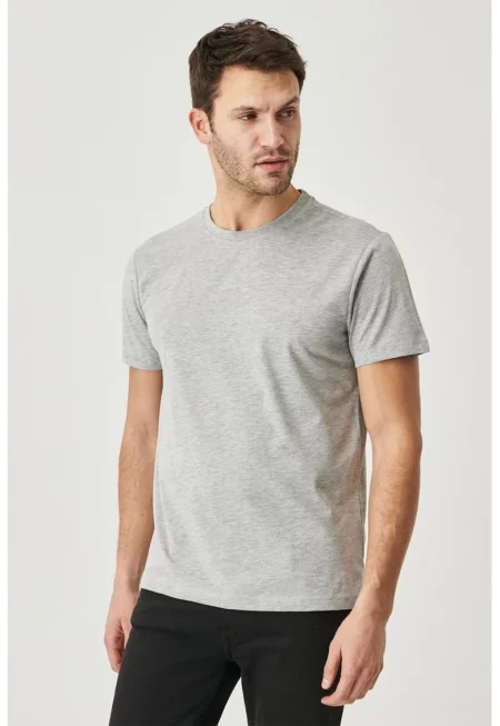 Унисекс памучна тениска с овално деколте