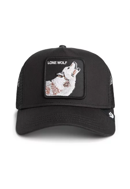 Унисекс шапка с бродерия - Черен/Светло сив/Тъмнокафяв