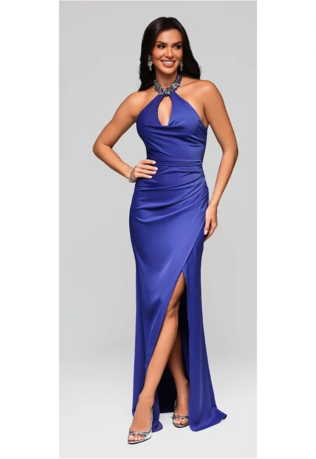 Вечерна рокля Макси ЛАРИКА ЛА-ОМ-ДЛР194 - Кралско Синьо