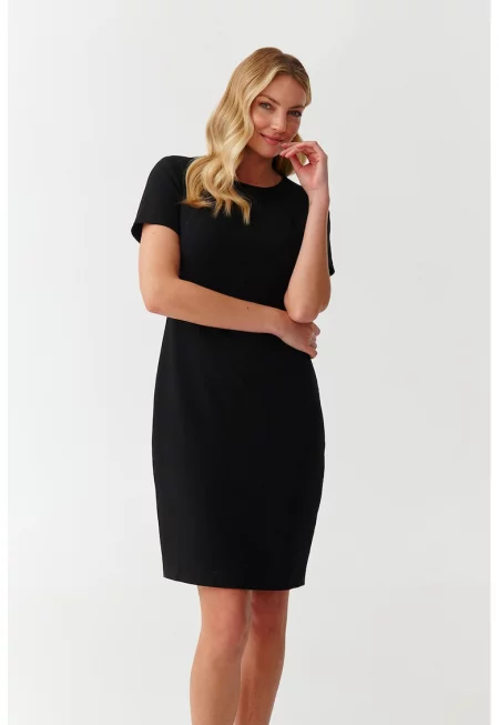 Вталена рокля Warti - Черен