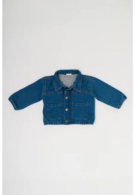 Яке от деним с пришити джобове