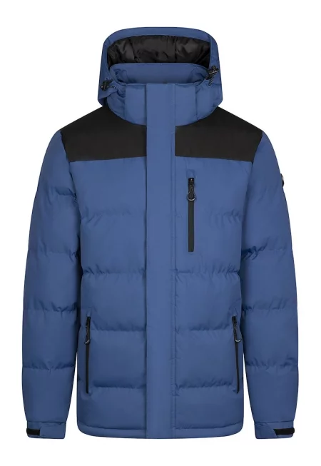 Зимно пке със средна яка - Черен/Тъмносин