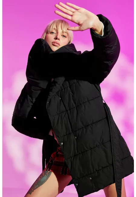 Зимно яке с широка яка