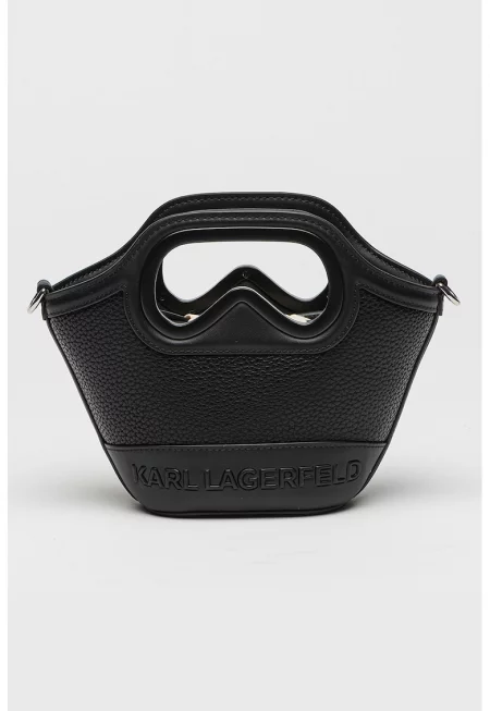 Чанта през рамо Aviator Tulip от еко кожа - Черен