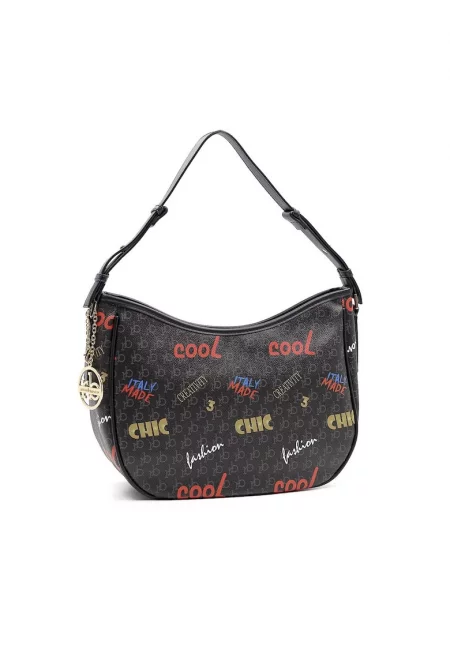 Чанта през рамо  Cassiopea - черна - 33 x 19 x 12 cm