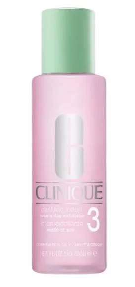 Clinique Clarifying Lotion 3 Twice A Day Exfoliator Тоник за лице за смесена и мазна кожа без опаковка