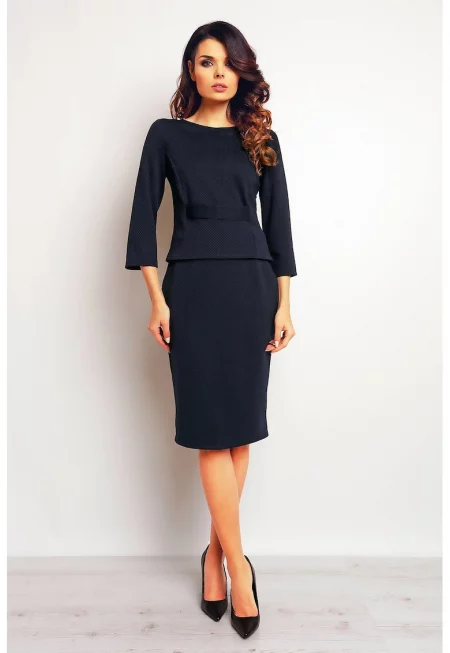 Дамска пола  полиестер тъмносиня