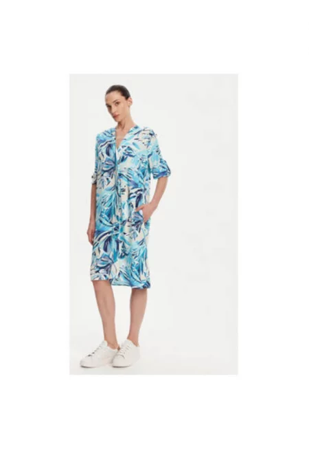 Дамска риза  13002008 - Вискоза - Синя - Син