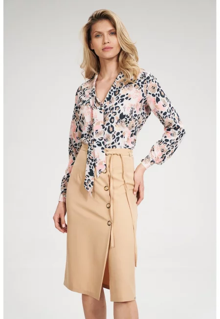 Дамска риза -  Полиестер/Еластан - Многоцветна -